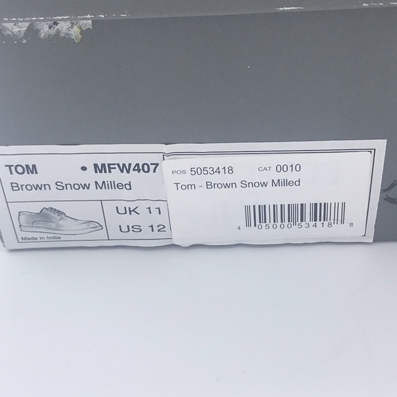 Frank wright Toms Brown snow milled Men’s Boat Shoe 12 New - Picture 4 of 11